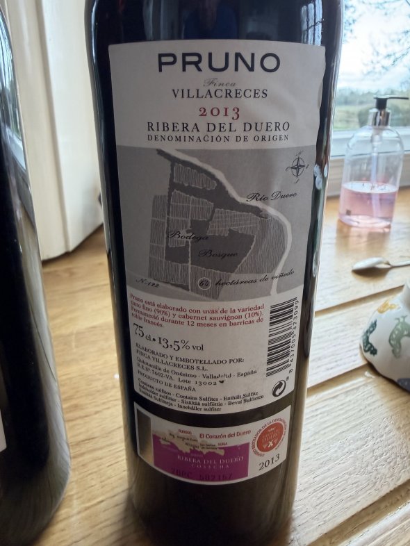 Finca Villacreces, Pruno, Ribera del Duero DO