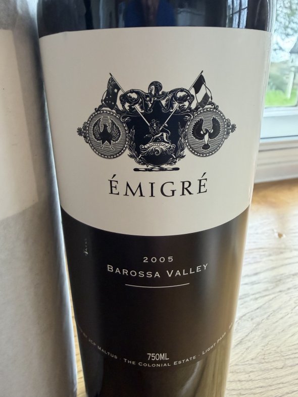 Colonial Estate, Emigre Shiraz, Barossa Valley