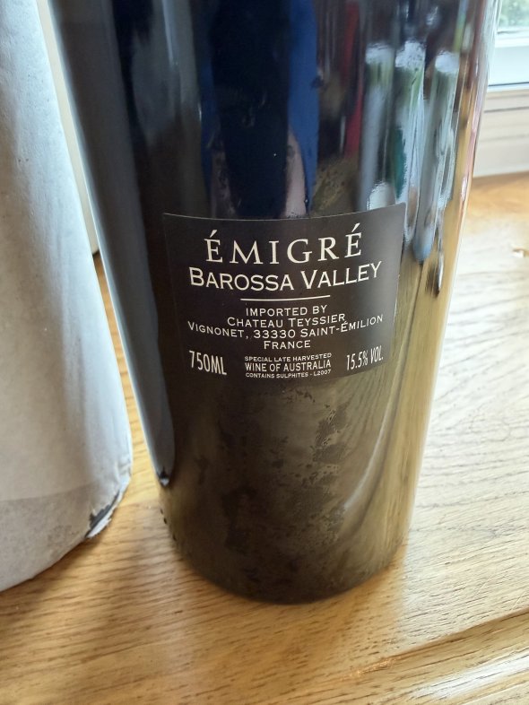 Colonial Estate, Emigre Shiraz, Barossa Valley