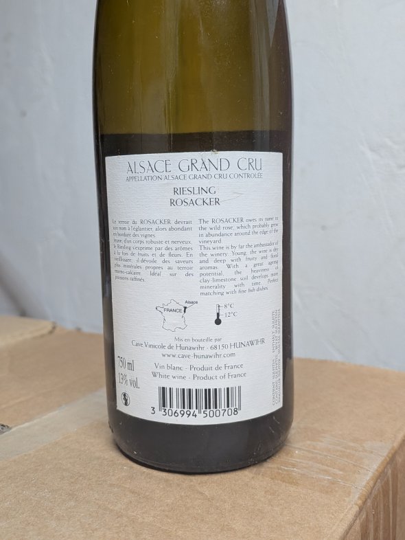 Cave de Hunawihr, Riesling Grand Cru, Rosacker