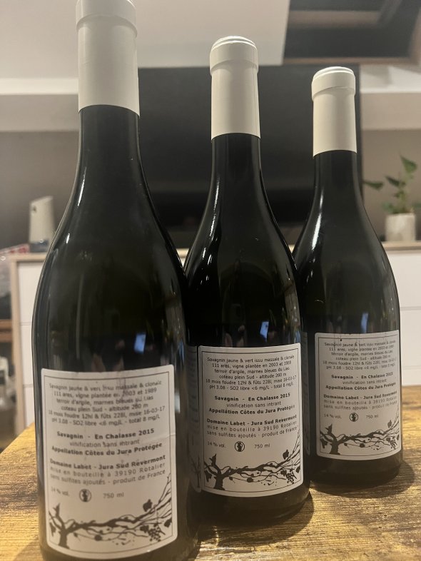 Domaine Labet, Cotes du Jura, Fleur de Savagnin en Chalasse