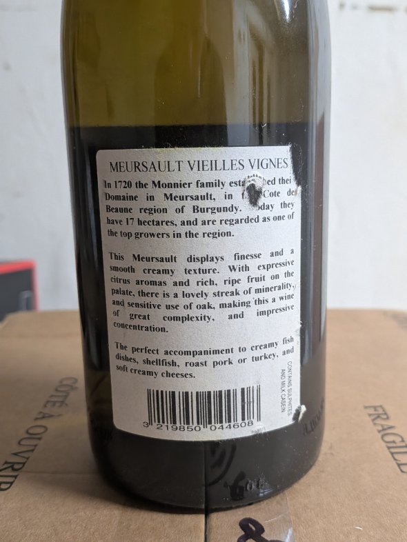 Domaine Jean Monnier, Meursault, Vieilles Vignes