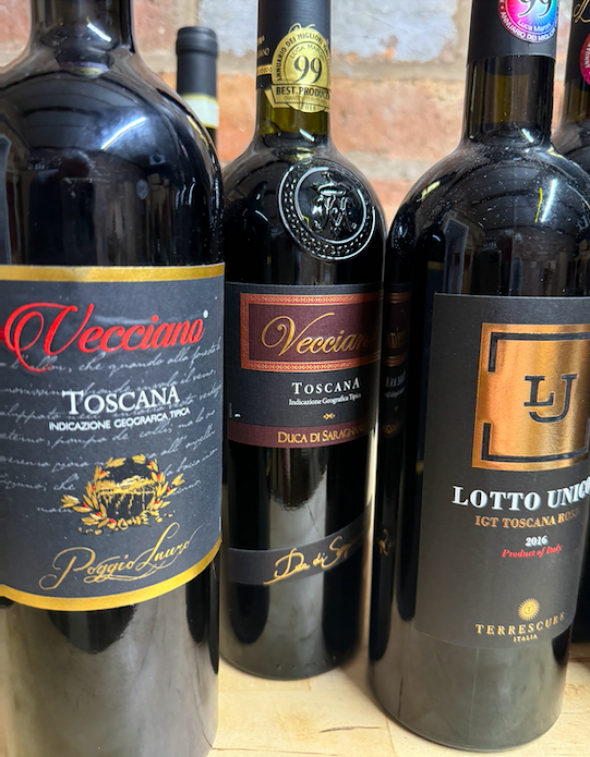 Super tuscan lot x 6