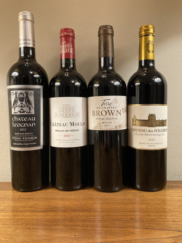 4 recent vintages of Bordeaux