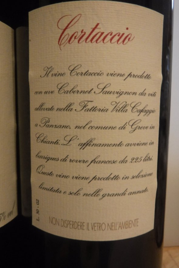 Cafaggio, Basilica del Cortaccio Cabernet Sauvignon, Toscana IGT