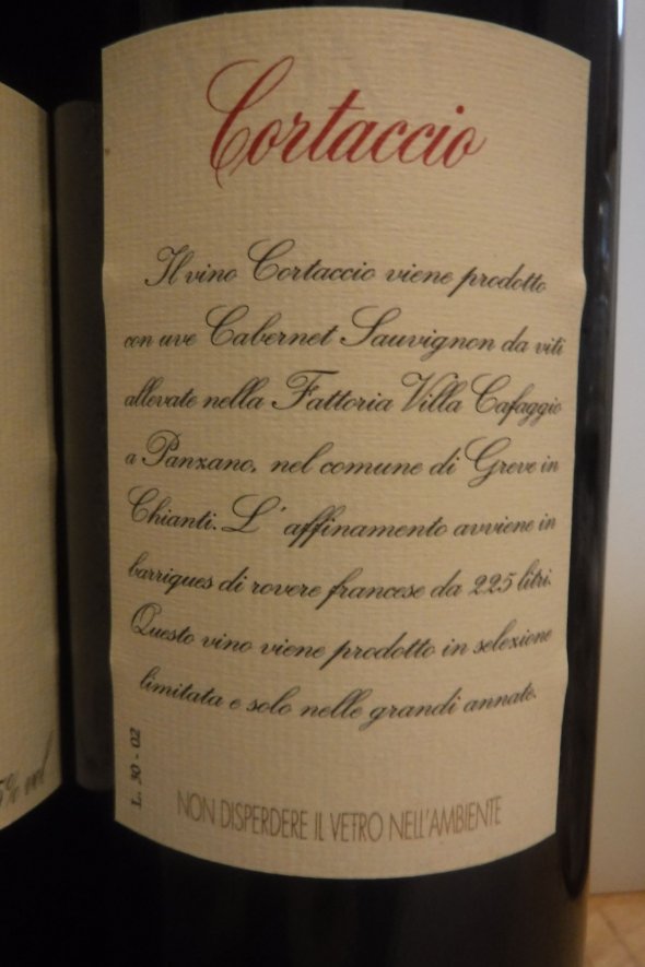 Cafaggio, Basilica del Cortaccio Cabernet Sauvignon, Toscana IGT