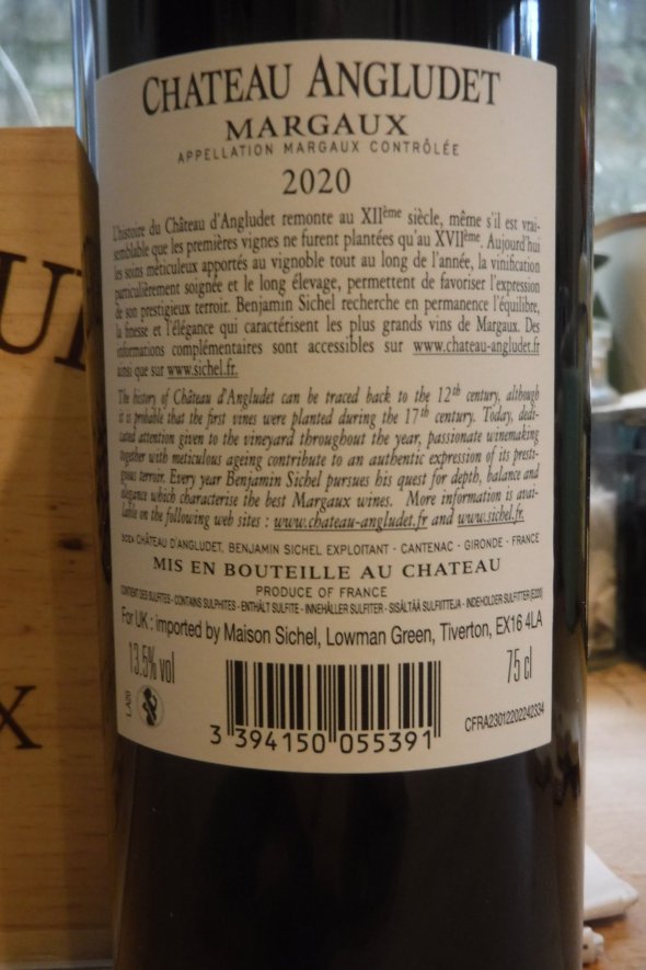 Chateau Angludet, Margaux