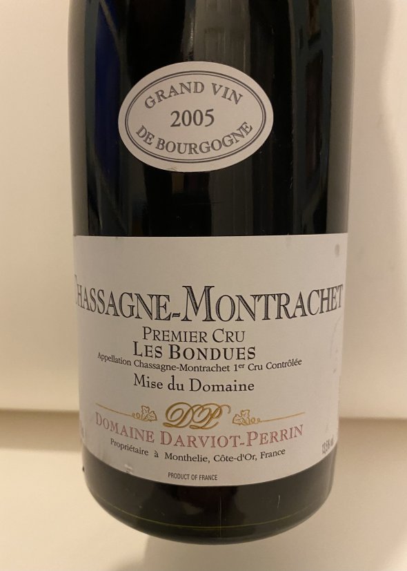 Domaine Darviot Perrin, Chassagne-Montrachet Premier Cru, Les Bondues Rouge