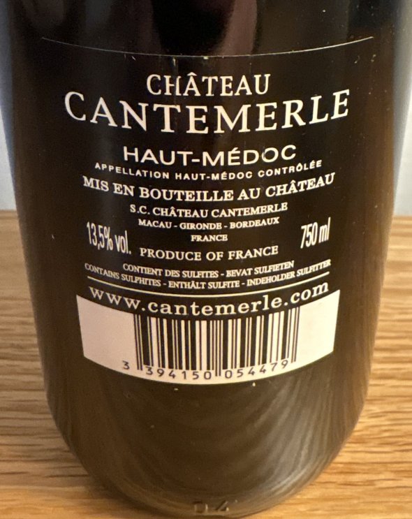 Chateau Cantemerle 5eme Cru Classe, Haut-Medoc
