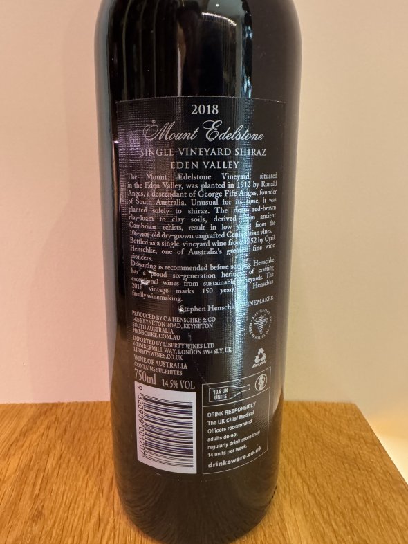 Henschke, Mount Edelstone Vineyard, Eden Valley