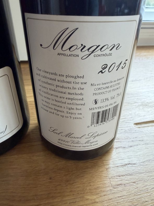 Marcel Lapierre, Morgon