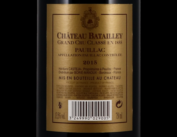 Chateau Batailley 5eme Cru Classe, Pauillac