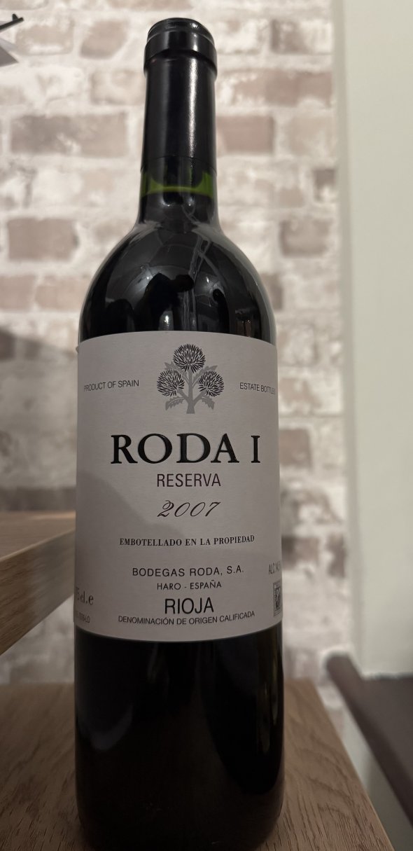 Roda, Reserva Roda 1, Rioja