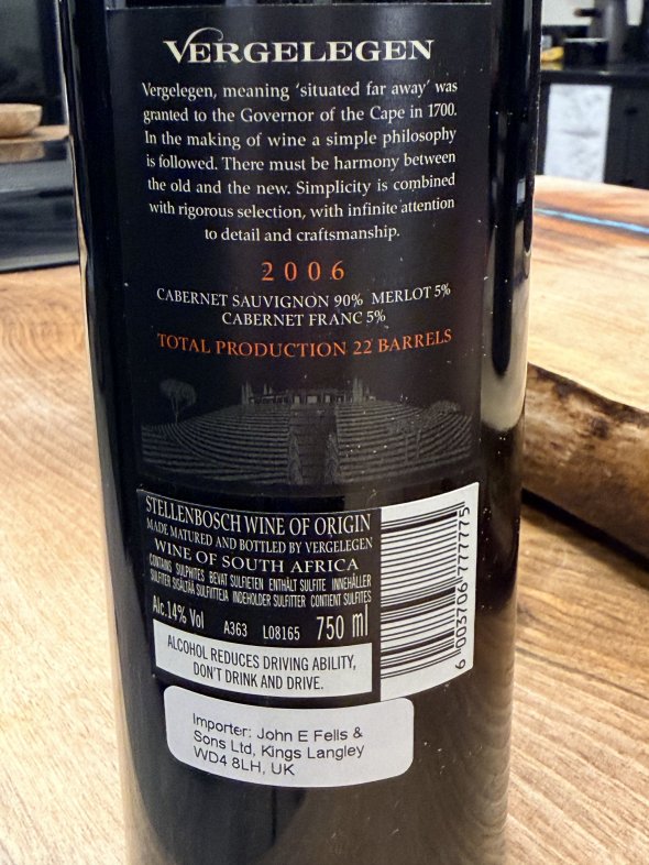 Vergelegen, V, Stellenbosch