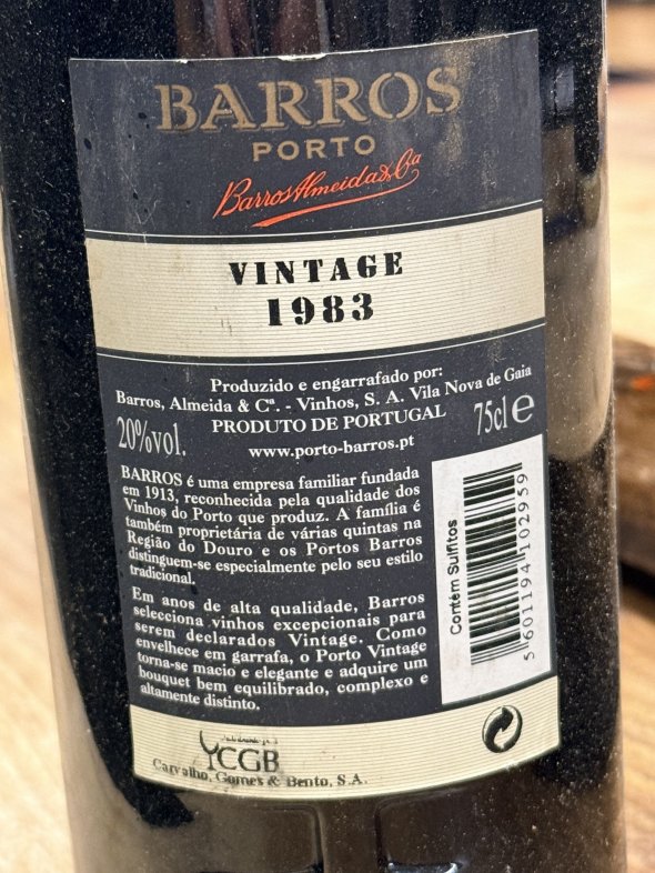Barros, Vintage Port