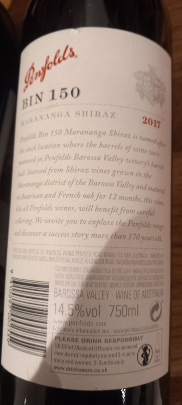 Penfolds, Bin 150, Barossa Valley