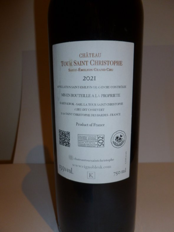 Chateau Tour Saint Christophe, Saint-Emilion Grand Cru