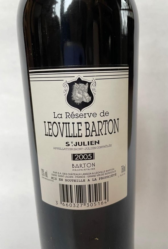 La Reserve de Leoville Barton, Saint-Julien