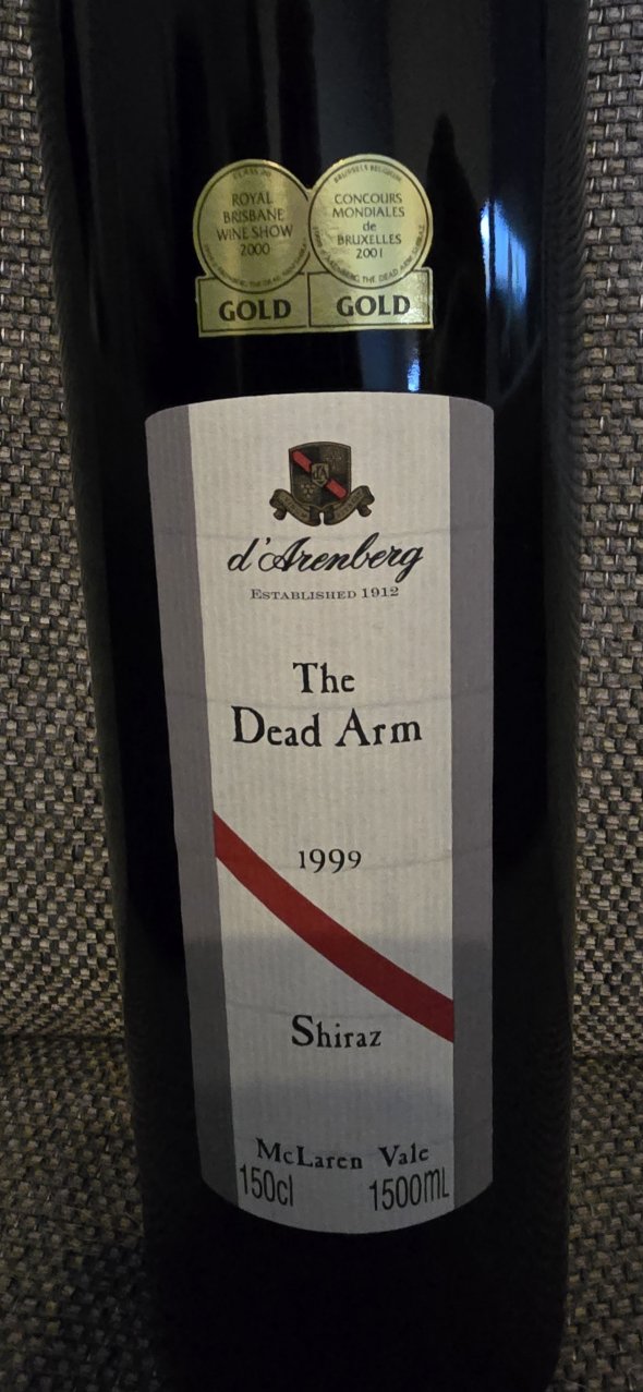 d Arenberg, The Dead Arm Shiraz, McLaren Vale
