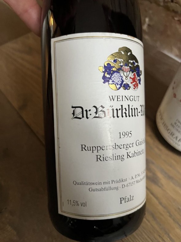 Various including - 1995 Dr. Burklin-Wolf, Ruppertsberger Gaisbohl Riesling TBA, Pfalz