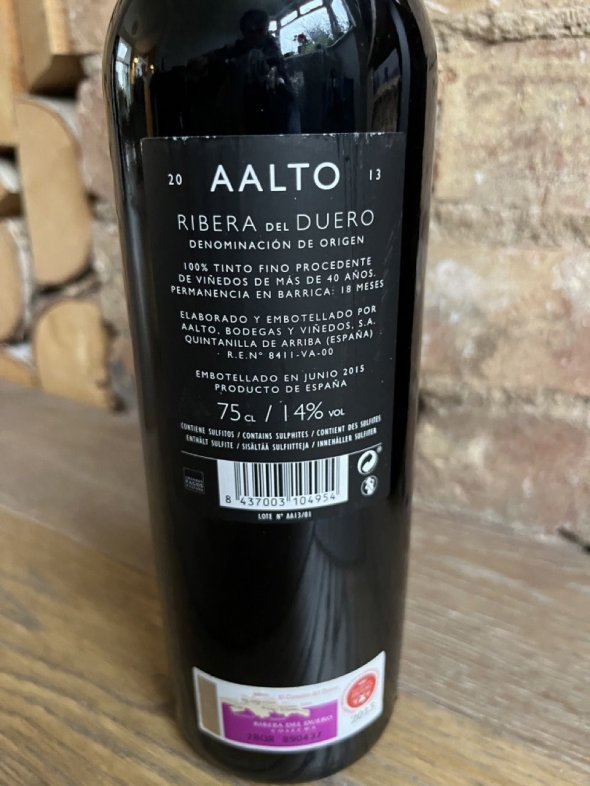 Aalto, Aalto, Ribera del Duero DO