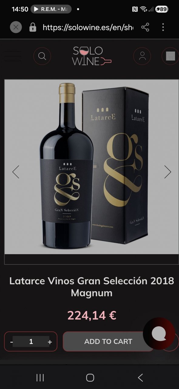 Latarce Gran Seleccion Toro Tinto Magnum