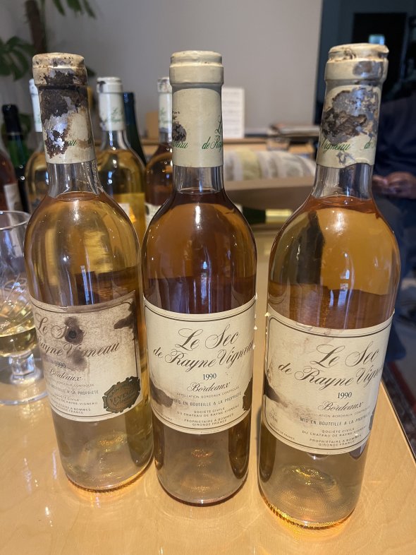 6 Bottles Le Sec de Rayne Vigneau (Vertical: 3x 1989, 3x 1990) - Dry Bordeaux Blanc