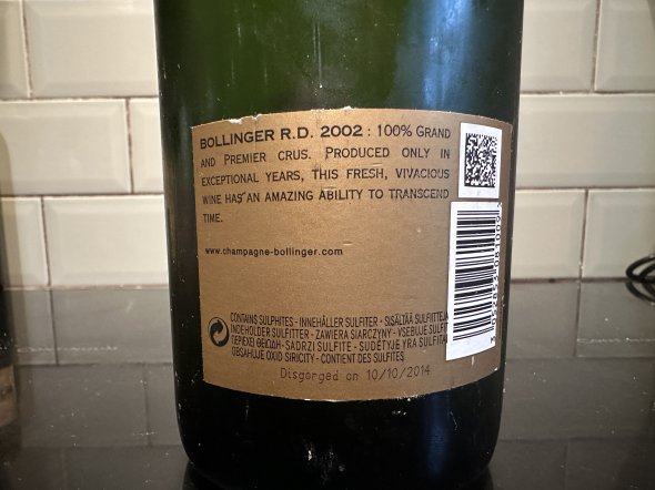 Bollinger, R.D., Champagne