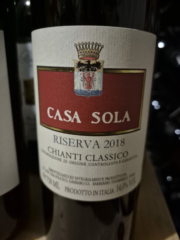 6 x Casa Sola Gran Selezione Red Chianti Classico