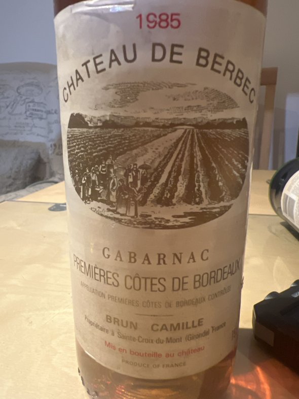 Duo of Mature 1985 French Dessert Wines: Ch&acirc;teau Septy Monbazillac & Ch&acirc;teau de Berbec