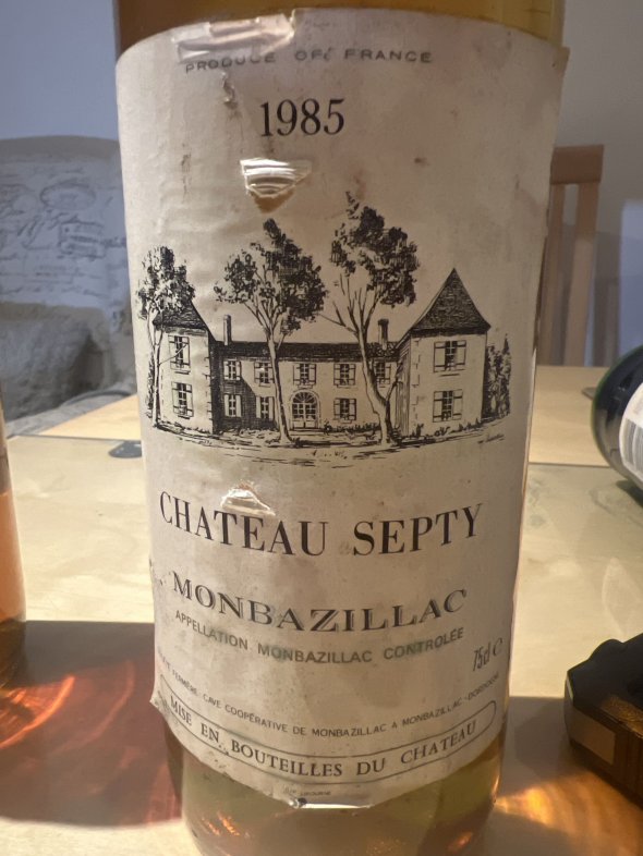 Duo of Mature 1985 French Dessert Wines: Ch&acirc;teau Septy Monbazillac & Ch&acirc;teau de Berbec
