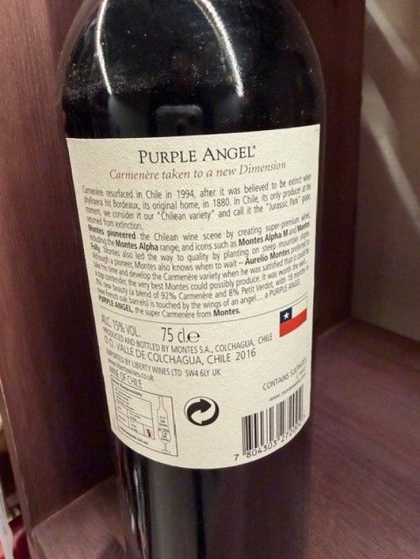 Montes, Purple Angel, Colchagua Valley