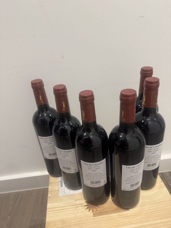 Cahors malbec clos du colombier 2020