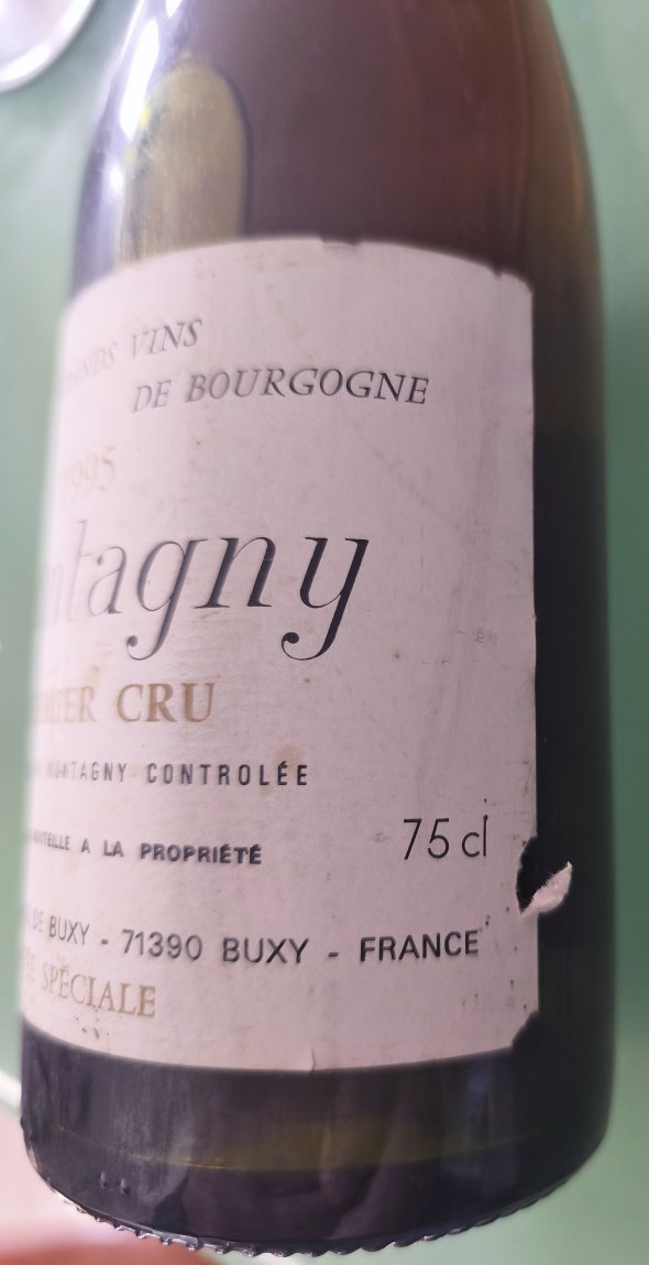 Cave des Vignerons de Buxy Montagny Premier Cru. Cuvee Speciale.