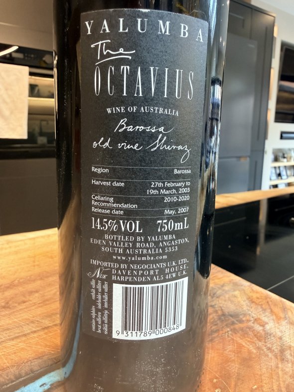 Yalumba, The Octavius Old Vine Shiraz, Barossa