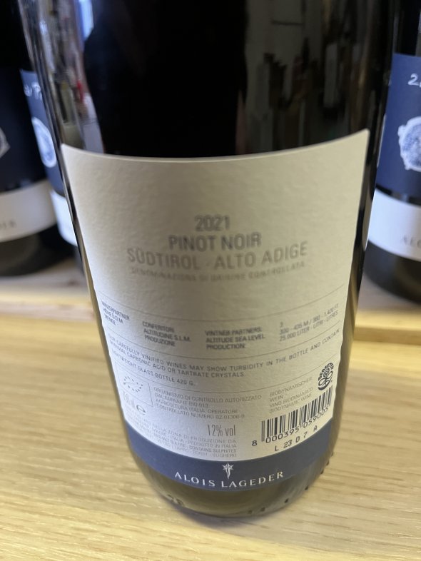 Alois Lageder Pinot Noir Sudtirol