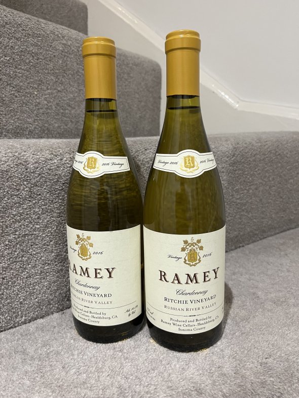 2016 (2 bottles) Ramey, Ritchie Vineyard Chardonnay, Russian River Valley