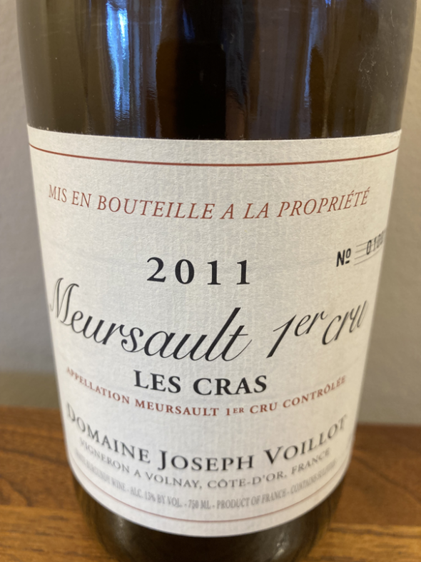 Domaine Joseph Voillot, Meursault Premier Cru, Les Cras