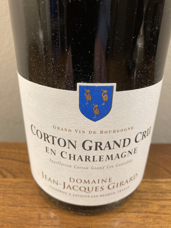 Jean-Jacques Girard, Corton en Charlemagne Grand Cru, Rouge