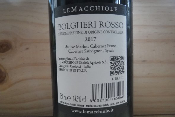Le Macchiole, Bolgheri, Rosso