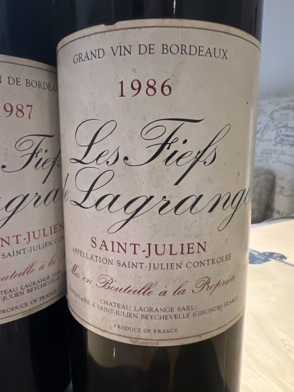 Les Fiefs de Lagrange 1986 & 1987 (2 Bottles)