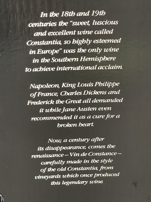 Klein Constantia, Vin De Constance, Constantia