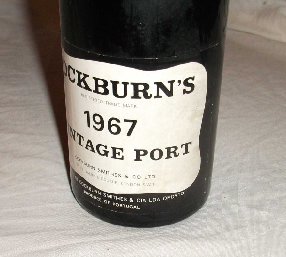 1967 Cockburns Vintage Port. 