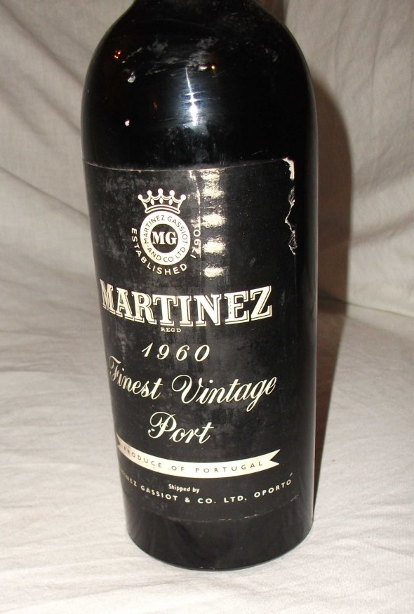1960 Martinez Finest Vintage Port. 