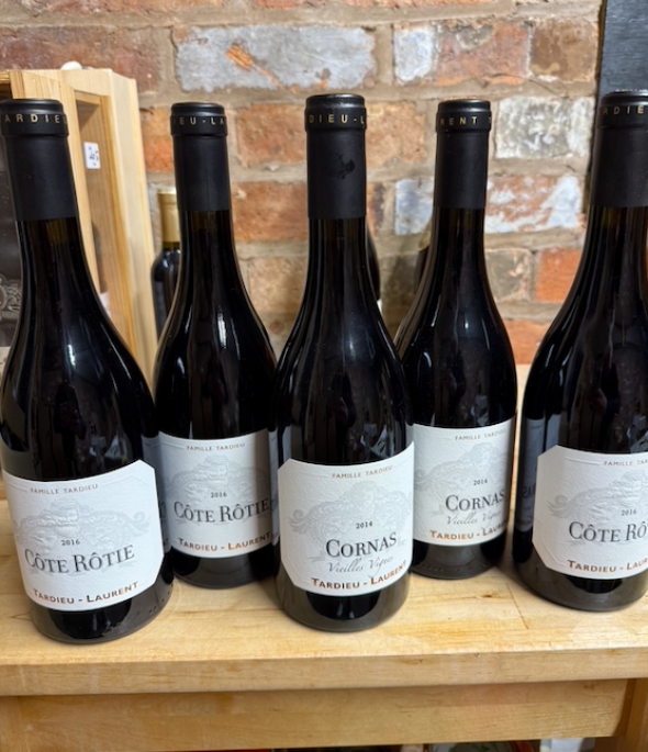 mixed cornas / cote rotie - tardieu laurent. x 5