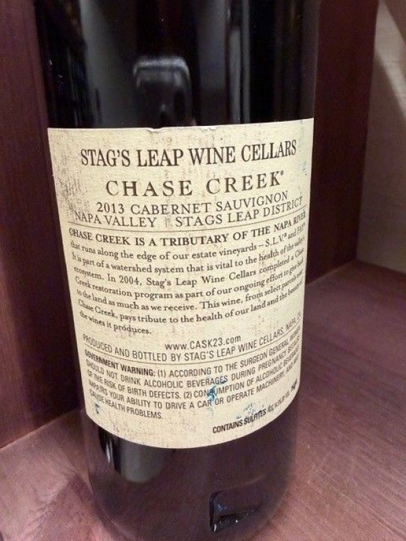 Stag's Leap Wine Cellars, Chase Creek Cabernet Sauvignon, Napa Valley