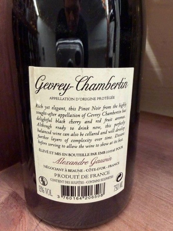 Alexandre Gauvin, Gevrey-Chambertin