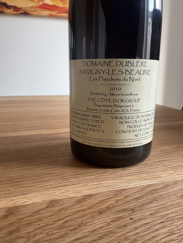 Domaine Dublere, Savigny-les-Beaune, Les Planchots du Nord