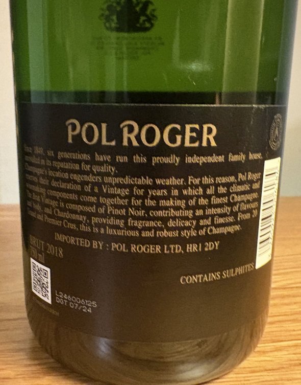 Pol Roger, Brut Vintage