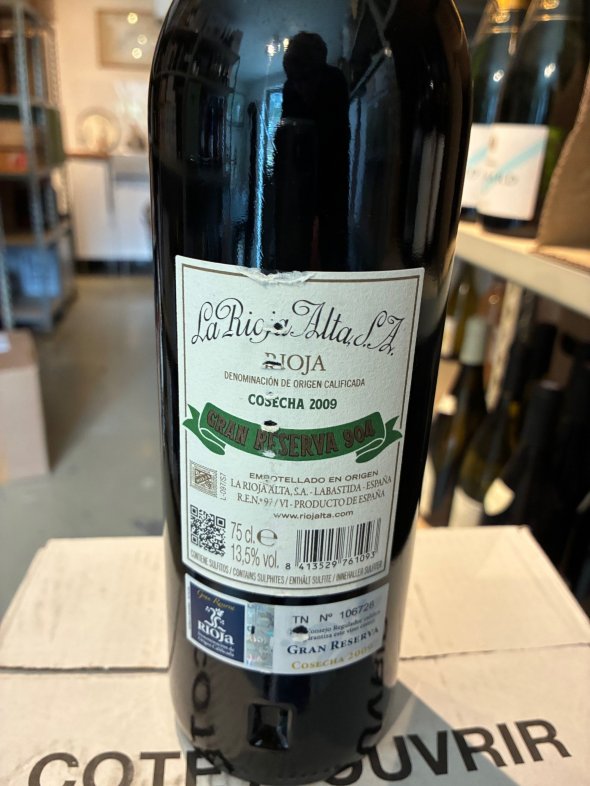La Rioja Alta, 904 Gran Reserva, Rioja